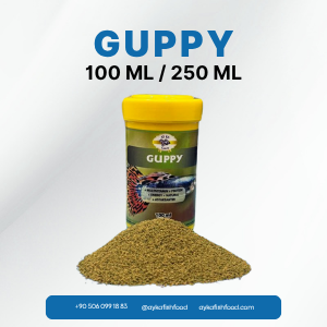 GUPPY – Canlı Doğuran Balık Yemi – 100 ML / 250 ML