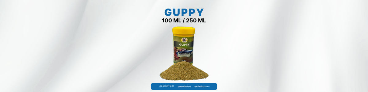 GUPPY – Canlı Doğuran Balık Yemi – 100 ML / 250 ML