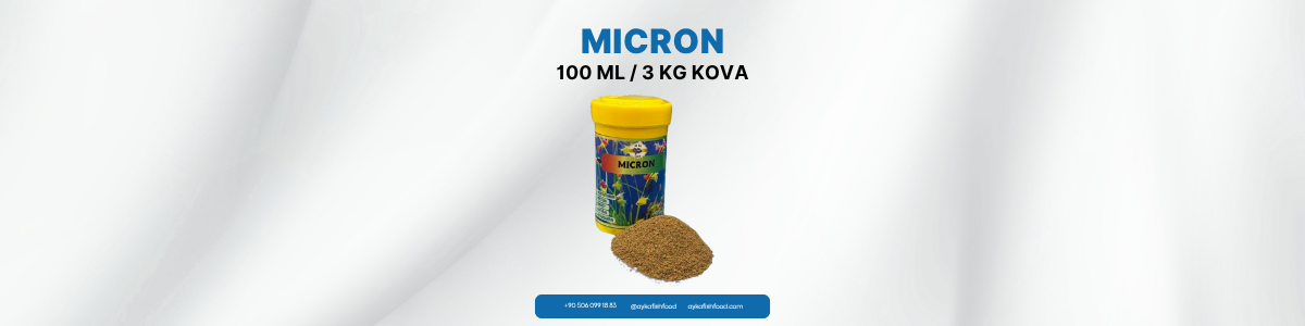 MICRON – Yavru Balık Yemi – 100 mL / 250 mL / 3000 gr