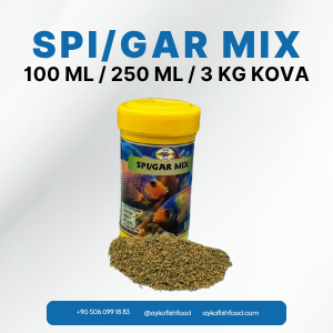 SPIRULINA GARLIC – Doğal Bağışıklık Destekli Balık Yemi – 100 ML / 250 ML / 3000 GR