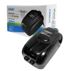 Sobo Ultra Sessiz Ayarlanabilir Çift Çıkışlı Akvaryum Sessiz Hava Motoru SB-8806